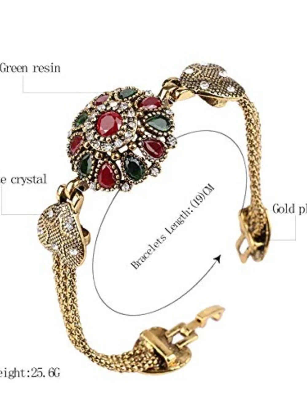 Turkey Jewelry Bohemian Gold‎ Color Bangle Bracelets for Women